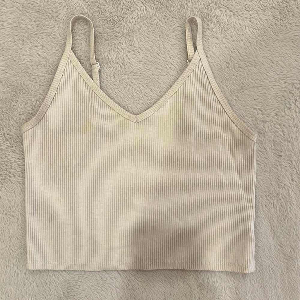 American Eagle cream tank top size M